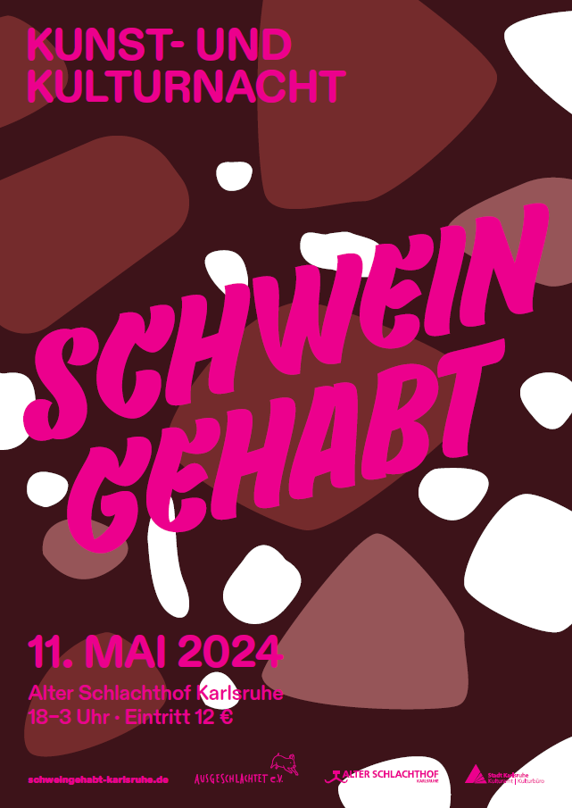 Plakat Schwein Gehabt Karlsruhe 2024